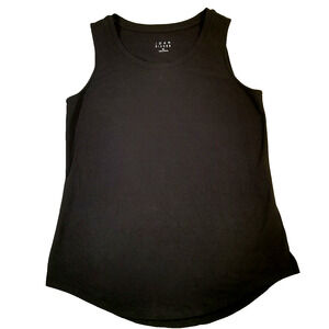 Joan Rivers Womens Sleeveless Jersey Knit Scoop Neck Tank Black XS Stretchy
